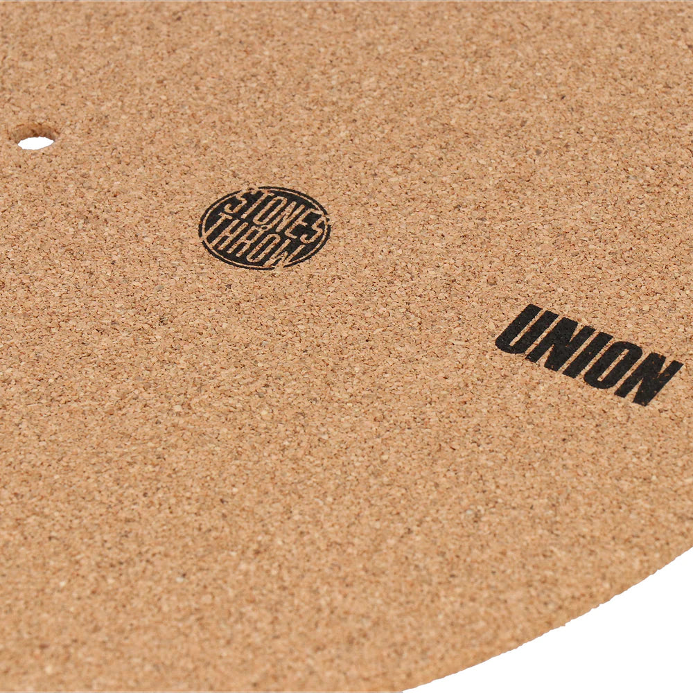 Stones Throw x Union Tokyo Cork Record Mat by Turntable LA Stones