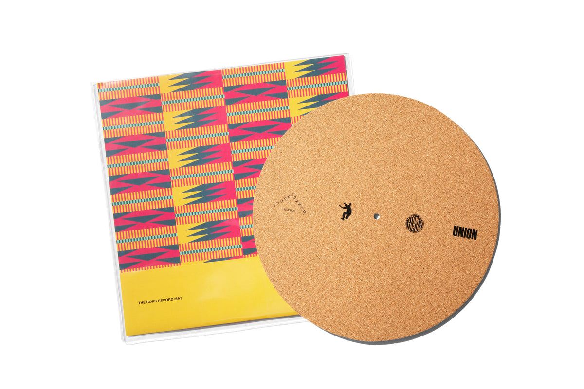 Stones Throw x Union Tokyo Cork Record Mat by Turntable LA Stones
