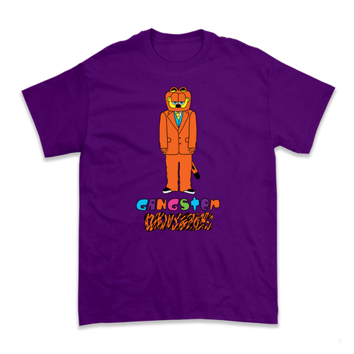 Gangster Doodles Tee - Purple