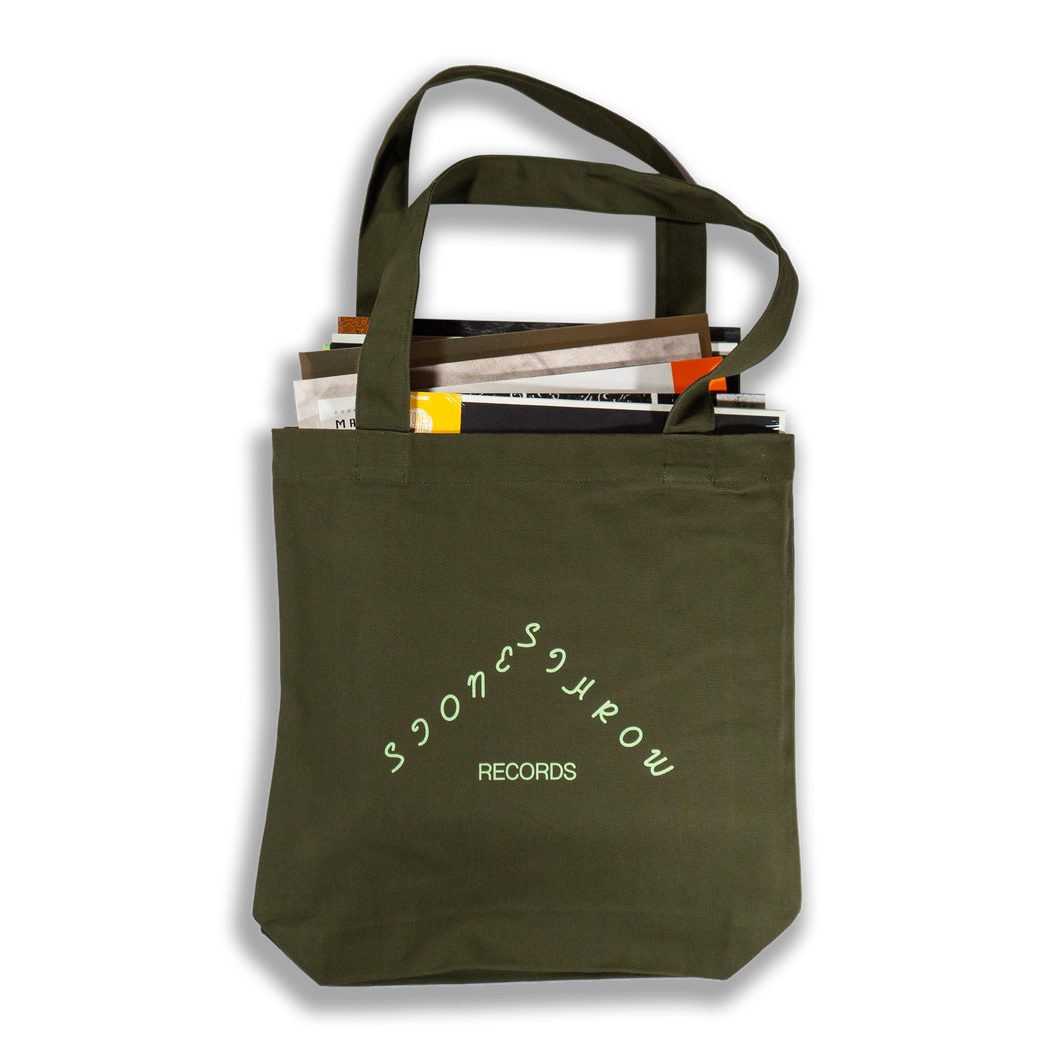 Stones Throw Canvas Tote Bag (Army Green)